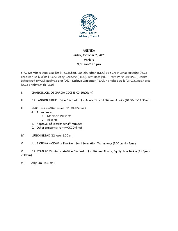 2020-10-02 SFAC Agenda PDF