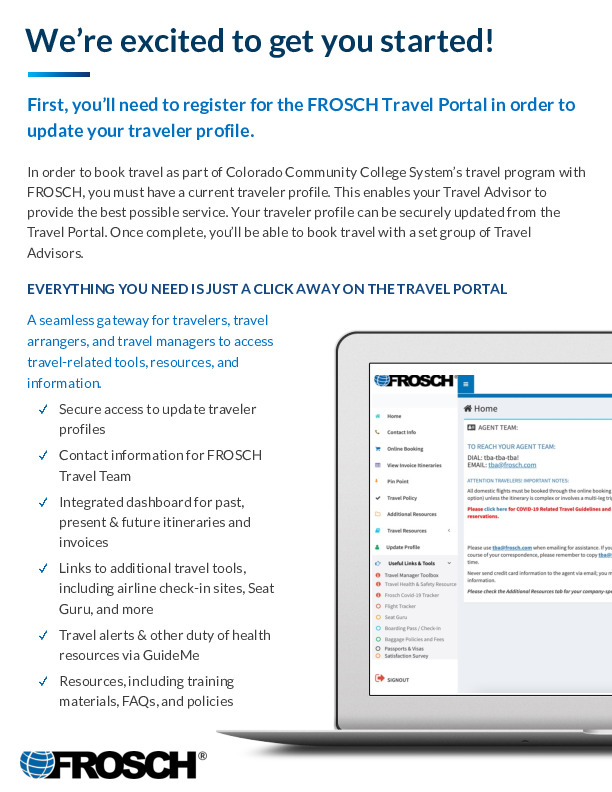 FROSCH Travel Agency Traveler Guide PDF