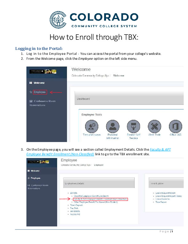 How to Enroll through TBX PDF